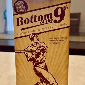 Bottom Of The 9th Game Sports Baseball Themed Dice & Card Game COMPLETE